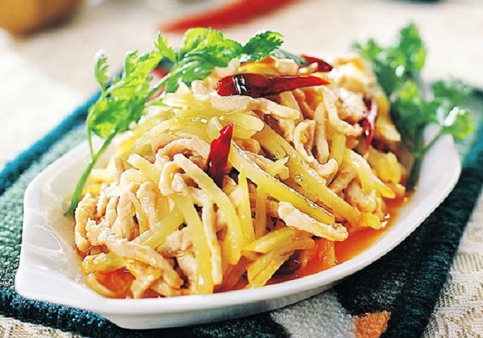 榨菜肉絲
